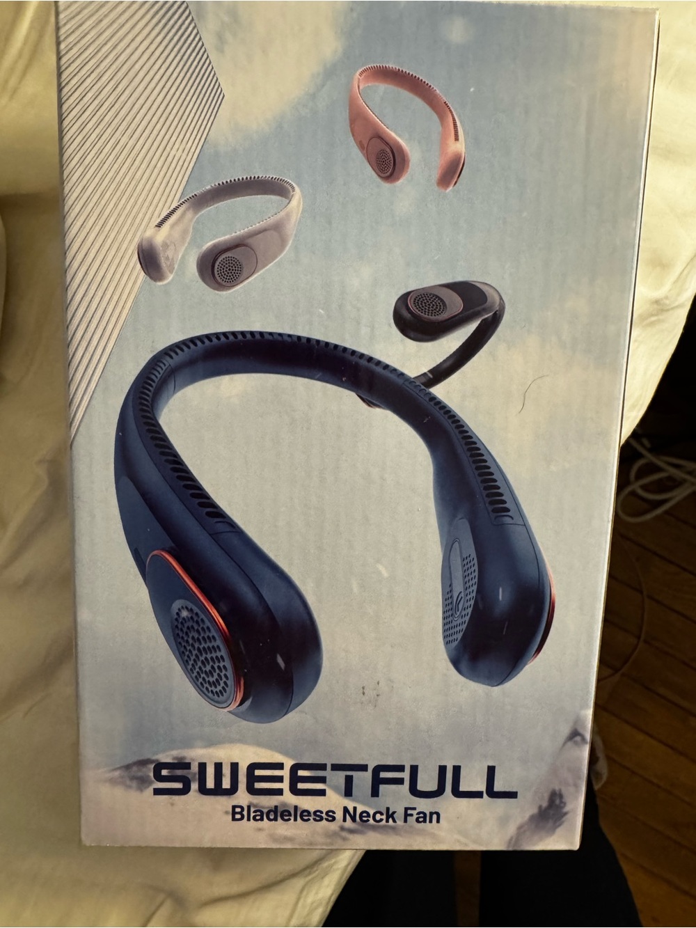 Bladeless Neck Fan - Navy Blue